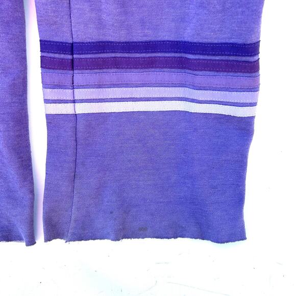 Aviator Nation Rugby Wide Leg Sweatpants Cropped Sweatshirt Large Faded Grape - Picture 14 of 16